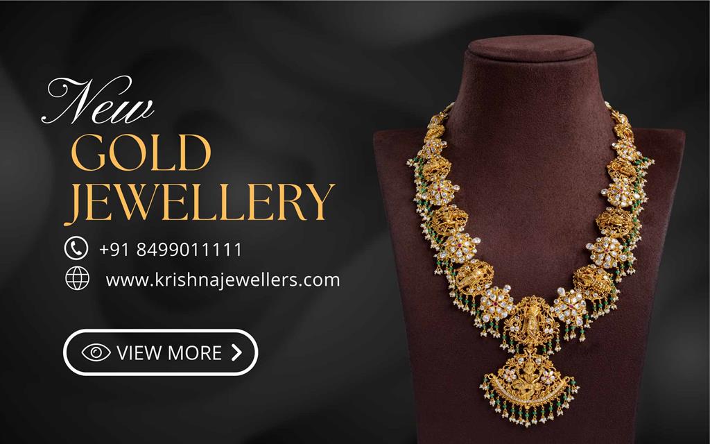 Shop Gold Jewellery Designs 2022 at Krishna Jewellers